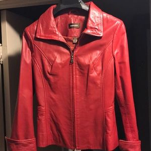 25% Bundle Discount! Danier red leather jacket